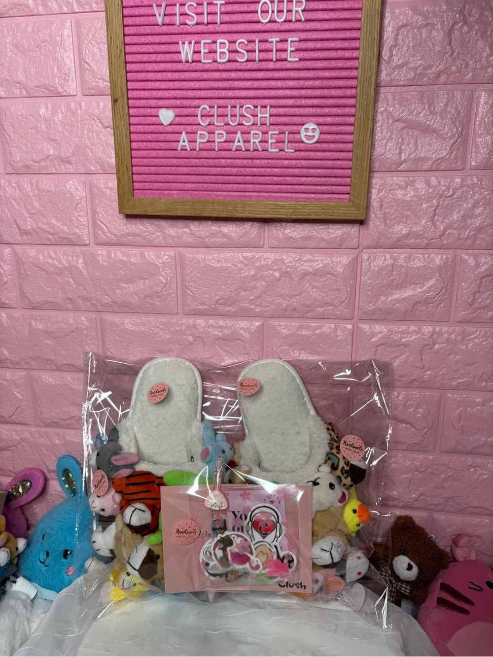 Cute Plushies Stuffed Animal Kids Slippers